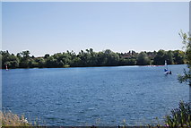 TQ6960 : Water sports on The Ocean, Leybourne Lakes Country Park by N Chadwick