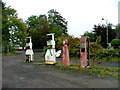 Disused fuel pumps in Errol