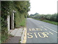 Usk Road heads south from Coldharbour, Gwehelog