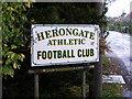 Herongate Athletic Football Club sign