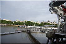 TQ3079 : River Pier below The London Eye by N Chadwick
