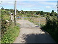 Entrance gate to Usk allotments