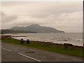 Whiting Bay: benches overlooking the shore