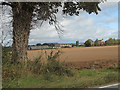 SJ3713 : Across the fields to Eyton Farm by Row17