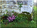 Benchmark on St Michael & All Angels Church, Park Road