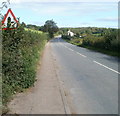 Monmouth Road leaves Usk