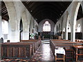 Interior of the parish church at St. Minver. Cornwall