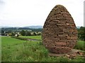 Millennium Cairn and the view looking east