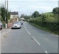 Usk : Chepstow Road approaches open countryside