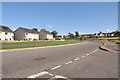 Road through the new housing development at Oldtown of Leys