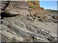 Rock strata, Pendower Beach