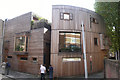 Two modern timber construction houses on Carmarthen Place London SE1