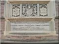 Stone inscription, Monmouth School, Almshouse Street