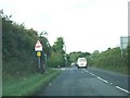 Traffic lights at the eastern end of the road through Shalfleet