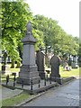 Memorial and stones, Wolstanton