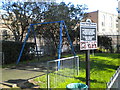 TQ2684 : Playground swing, Broadhurst Gardens NW6 by Robin Sones