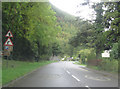 A470 looking north from entrance to Meirion Mill