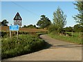 Country road near to Borley