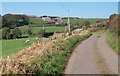 The lane between Rhos Goch and Penrhyn Isaf farms