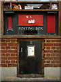 Postbox and old stamp vending machine, Baldock