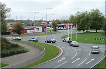 ST3486 : Corner of Queensway Meadows and Lee Way, Newport by Jaggery