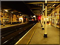 Warrington Station at night