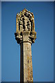 Detail of a cross at Llangovan