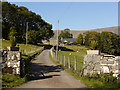 The entrance drive to Caegoronwy