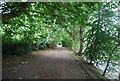 The Thames Path heading upstream