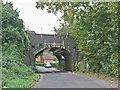 Rail bridge over Kiln Barn Road, near Ditton