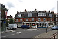 Roundabout at the end of Barnes High St