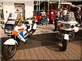 Portsmouth: police motorcycles at Gunwharf Quays