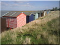 Back of beach huts at Swalecliffe