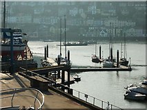 SX8851 : Pontoons at Kingswear on the River Dart by Tom Jolliffe