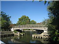 Footbridge over an inlet from the Thames