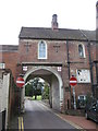 Arched entrance to Victorian Housing Estate, Dorking