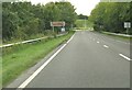 Approaching a roundabout on the A75