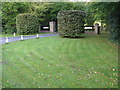 Trimmed trees at entrance to Pound House on Skiff lane