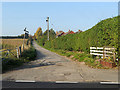 Driveway to housing estate