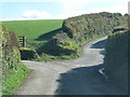 Road junction by Eastcote Farm