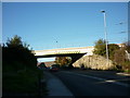 A rail bridge over Elland Road