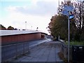 Cycle route signage next to Queens Drive flyover