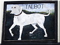 SN6859 : Sign for the Talbot Hotel by Maigheach-gheal