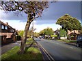 Sun and cloud over Rocky Lane