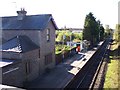 Croston railway station from the Bretherton Road bridge