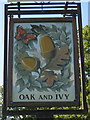 Oak and Ivy sign