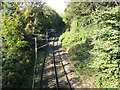 View north west from Bridge ILK1/3, Woodlands Drive