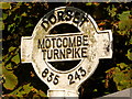 ST8324 : Motcombe: detail of Motcombe Turnpike signpost by Chris Downer