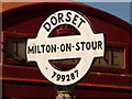 ST7928 : Milton on Stour: finger-post finial by Chris Downer
