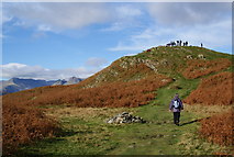NY3405 : A lot of people on the top of Loughrigg by Bill Boaden